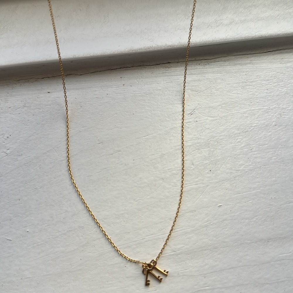 14k gold charm necklace